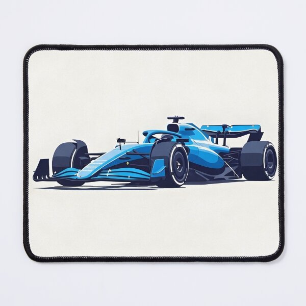 Item preview, Blue Open Wheel Race Car Poster – Minimal Motorsport Art designed and sold by Motorline44.