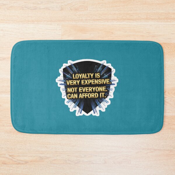 Item preview, Loyalty Is Expensive Rare Value Golden Quote Sticke designed and sold by Scro-Ciob-Shop.