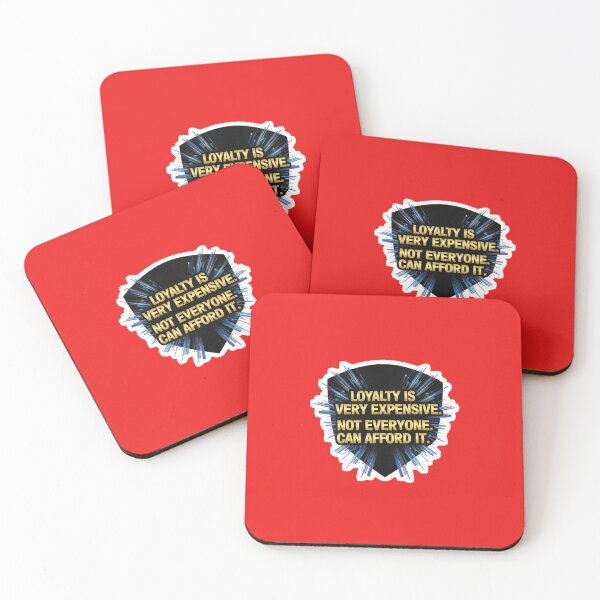 Item preview, Loyalty Is Expensive Rare Value Golden Quote Sticke designed and sold by Scro-Ciob-Shop.