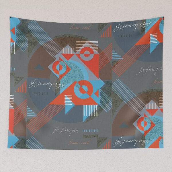 Item preview, Geometric Abstract artwork in retro style designed and sold by Mevissart.