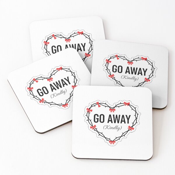 Item preview, Go Away Kindly Funny Coquette Heart With Thorns designed and sold by DigitalAnnaBanana.