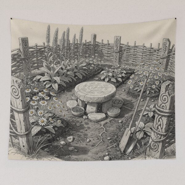 Item preview, Celtic medicinal garden designed and sold by jefboutique6150.