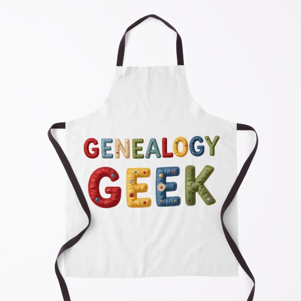 Item preview, GENEALOGY GEEK - IN COLORFUL FAUX LETTERING designed and sold by AlexOBrienArt.