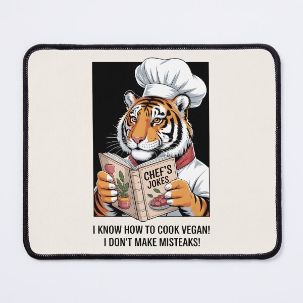 Item preview, Chef Tiger Vegan No Misteak Joke designed and sold by Museum Of Non-Existing Art.