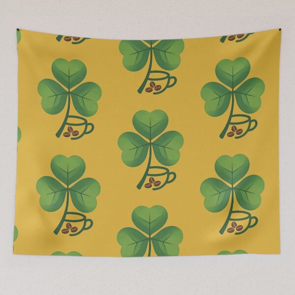 Item preview, Minimalist Clover Coffee Art designed and sold by Amevvoo.