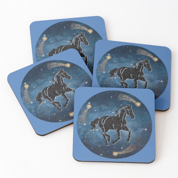 Item preview, Galaxy Horse Wild Spirit Stars Illustration  designed and sold by 3DDesignSpot.