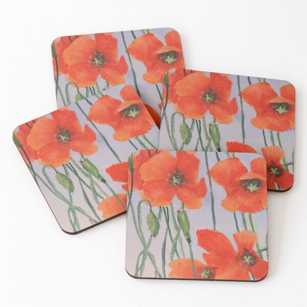 Item preview, Velvet Poppy Harmony - Macro Oil Painting designed and sold by JurateArt-DK.
