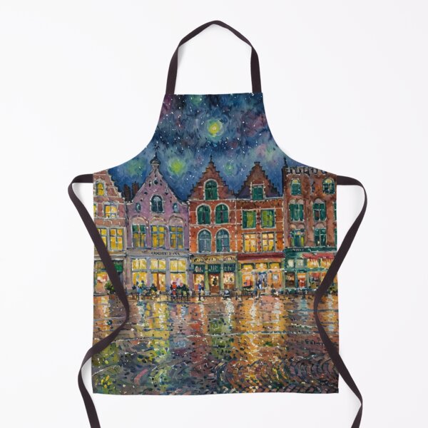 Item preview, Bruges market square in the evening designed and sold by sid1802.