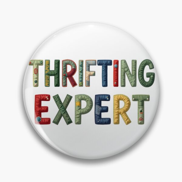 Item preview, THRIFTING EXPERT - IN COLORFUL FAUX LETTERING designed and sold by AlexOBrienArt.