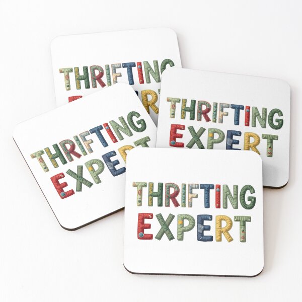 Item preview, THRIFTING EXPERT - IN COLORFUL FAUX LETTERING designed and sold by AlexOBrienArt.
