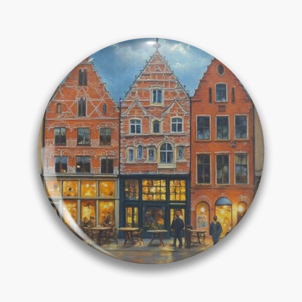 Artikelvorschau, Bruges market square in the evening entworfen und verkauft von sid1802.