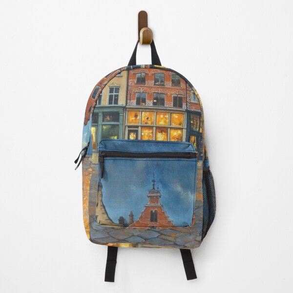 Item preview, Bruges market square in the evening designed and sold by sid1802.