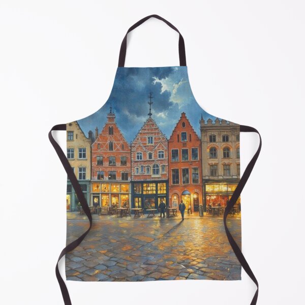 Item preview, Bruges market square in the evening designed and sold by sid1802.