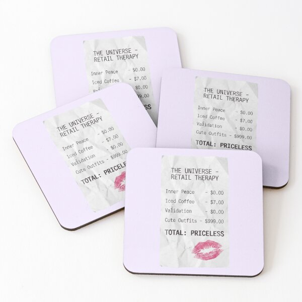 Item preview, The Universe Retail Therapy Funny Shopping Receipt designed and sold by DigitalAnnaBanana.