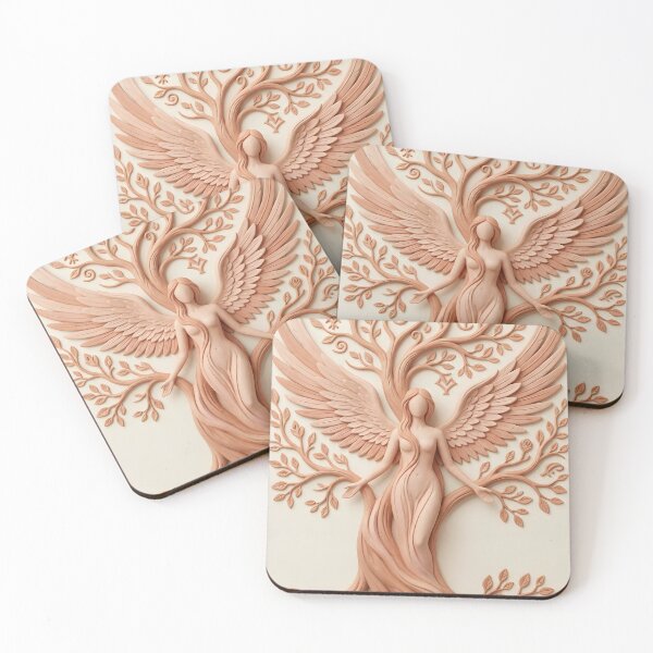 Item preview, Umay Ana: Goddess of Fertility | Tree of Life Relief Art | Warm Terracotta designed and sold by ErlickStudioArt.