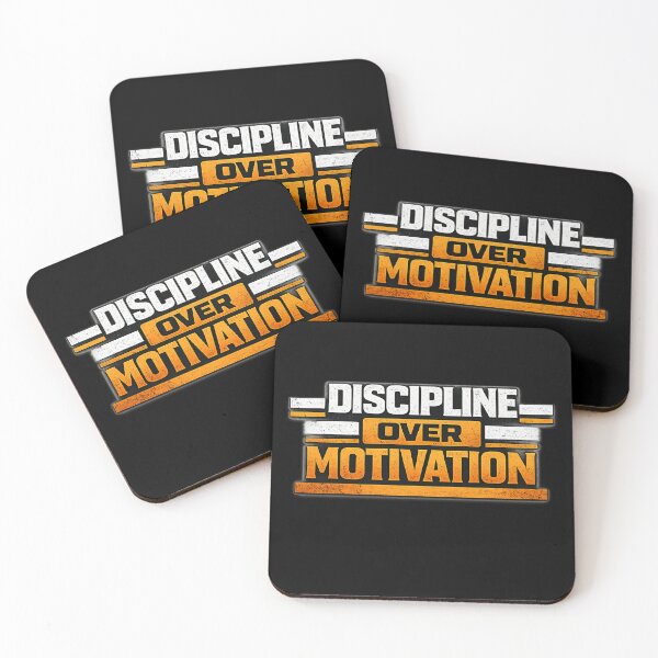 Item preview, Discipline Over Motivation Work Ethic Mindset Design designed and sold by Wolf Garage.
