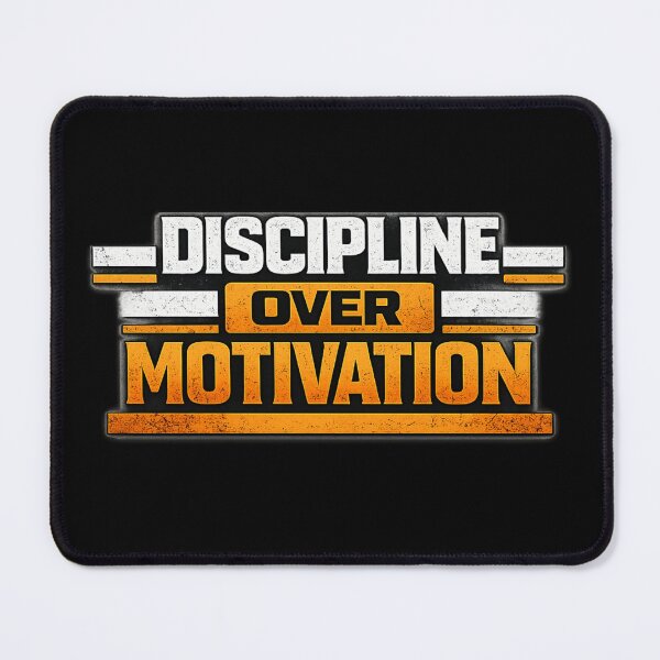 Item preview, Discipline Over Motivation Work Ethic Mindset Design designed and sold by Wolf Garage.
