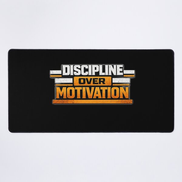 Item preview, Discipline Over Motivation Work Ethic Mindset Design designed and sold by Wolf Garage.