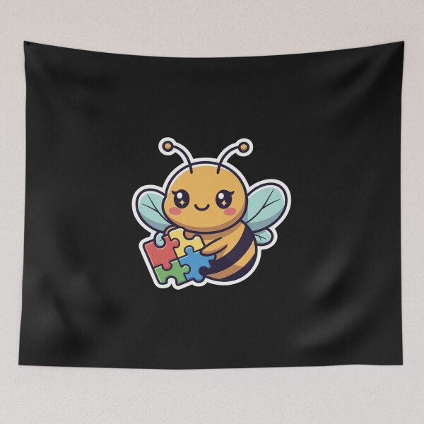 Item preview, Autism Puzzle Piece Bee Acceptance Neurodiversity designed and sold by GrumpySableye.