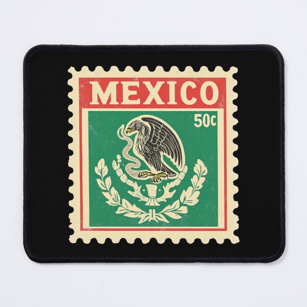 Item preview, Vintage Mexico Postage Stamp Art - Eagle, Snake & Cactus designed and sold by tiigerdad.