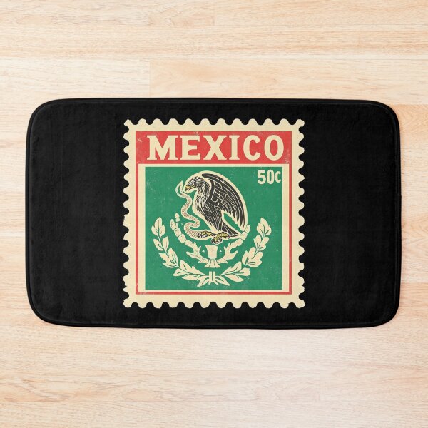 Item preview, Vintage Mexico Postage Stamp Art - Eagle, Snake & Cactus designed and sold by tiigerdad.