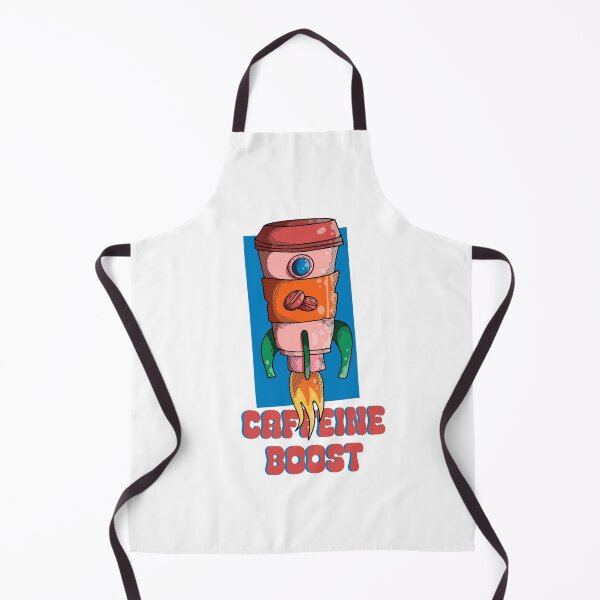 Item preview, Caffeine Boost Rocket Ship Art - Retro Coffee Lover Space Graphic designed and sold by The Funscape Store.