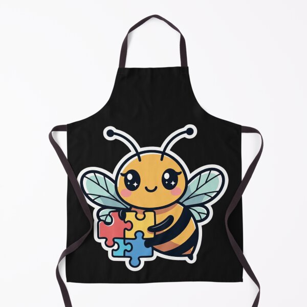 Item preview, Autism Awareness Bee Puzzle Piece Supporter designed and sold by GrumpySableye.