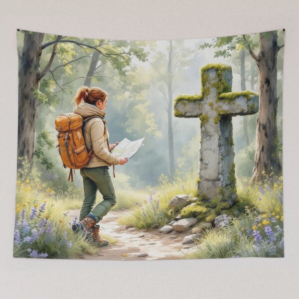Item preview, At the crossroads (Way of St. James) designed and sold by jefboutique6150.