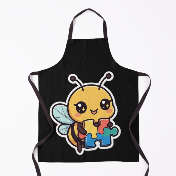 Item preview, Autism Awareness Puzzle Pieces Bee Neurodiversity Support designed and sold by GrumpySableye.