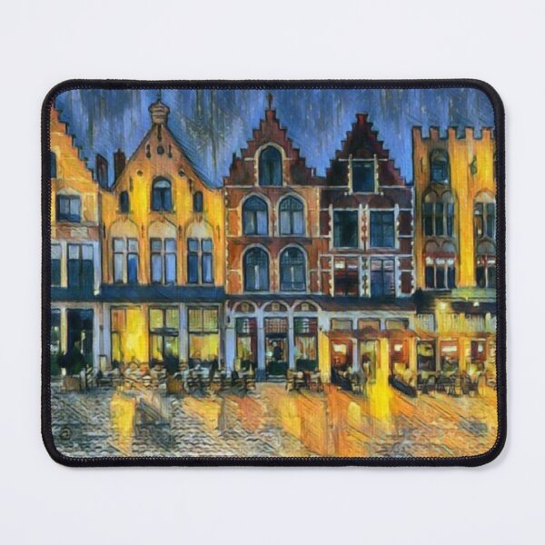 Item preview, Bruges market square in the evening designed and sold by sid1802.