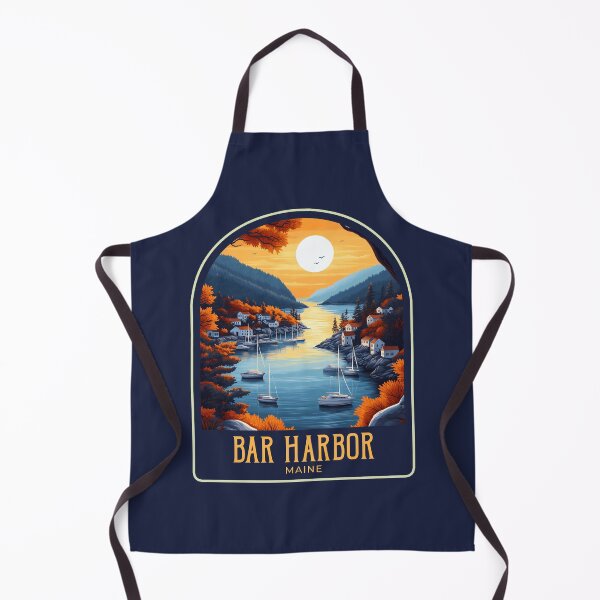 Artikelvorschau, Vintage-Reiseillustration zu Bar Harbor entworfen und verkauft von HomeLivingCo.