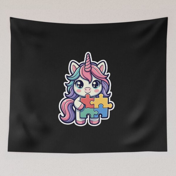 Item preview, Unicorn Puzzle Piece Autism Awareness designed and sold by GrumpySableye.