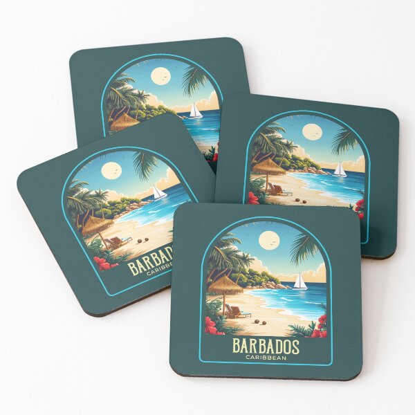 Artikelvorschau, Vintage-Reiseillustration aus Barbados entworfen und verkauft von HomeLivingCo.