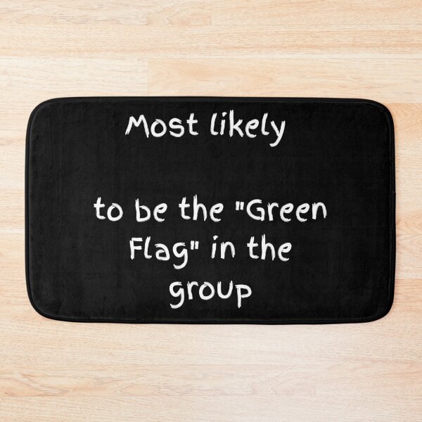 Item preview, The Ultimate Green Flag - White Stylish Text designed and sold by shy8.