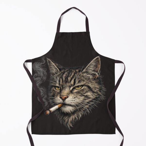 Item preview, Rebel Cat – Edgy Smoking Animal Graphic designed and sold by Aniahck.