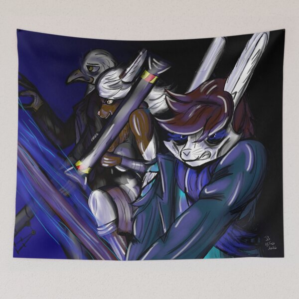 Item preview, Hobo Warrior Bunny- Trio of Mayhem designed and sold by TreeEquine.