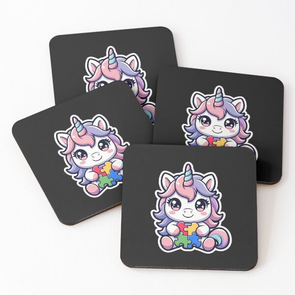 Item preview, Unicorn Autism Awareness Puzzle Pieces Support designed and sold by GrumpySableye.