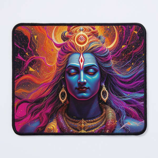 Item preview, Neon Shiva – Cosmic Stillness in Chaos designed and sold by Bite Size Hindu .