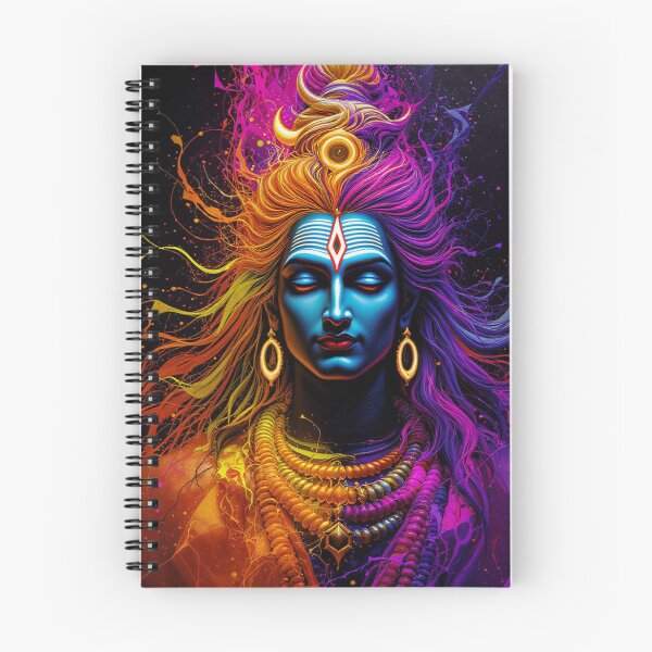 Item preview, Neon Shiva – Cosmic Stillness in Chaos designed and sold by Bite Size Hindu .