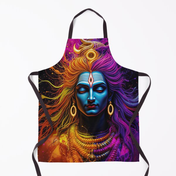 Item preview, Neon Shiva – Cosmic Stillness in Chaos designed and sold by Bite Size Hindu .