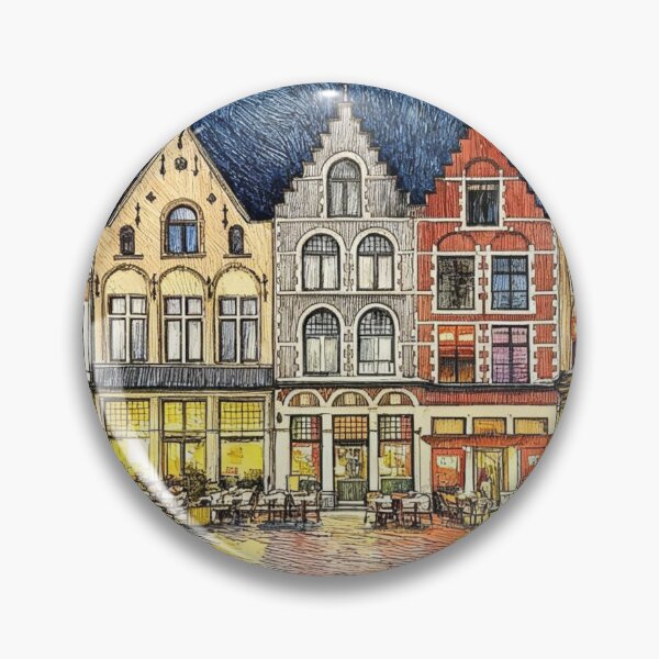 Artikelvorschau, Bruges market square in the evening entworfen und verkauft von sid1802.
