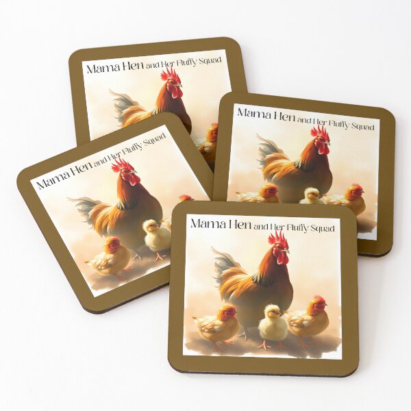 Item preview, Mama Hen and Her Fluffy Squad Chickens designed and sold by Sachie's Studio.