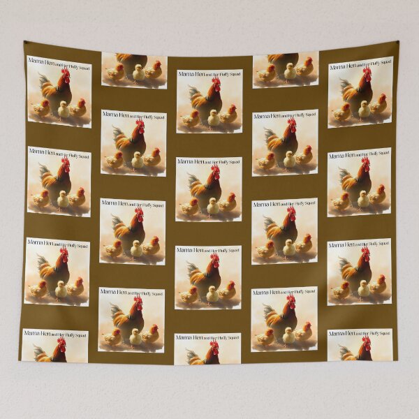 Item preview, Mama Hen and Her Fluffy Squad Chickens designed and sold by Sachie's Studio.