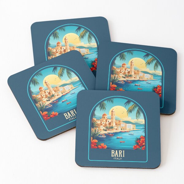 Item preview, Bari Vintage Travel Illustration designed and sold by HomeLivingCo.