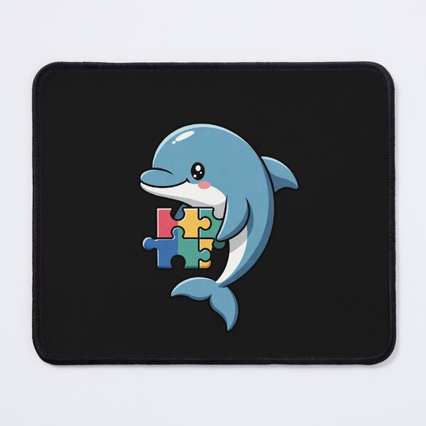 Item preview, Dolphin Autism Puzzle Piece Autism Awareness Autistic Support designed and sold by GrumpySableye.