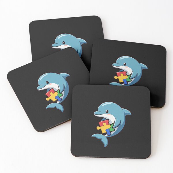 Item preview, Autism Awareness Dolphin Puzzle Support Acceptance Advocate designed and sold by GrumpySableye.