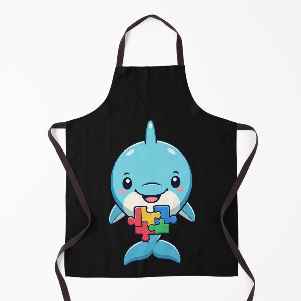 Item preview, Autism Awareness Dolphin Puzzle Piece Support designed and sold by GrumpySableye.