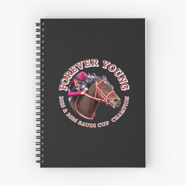 Item preview, Forever Young 2025 and 2026 Saudi Cup Champion horse racing design designed and sold by Ginny Luttrell.