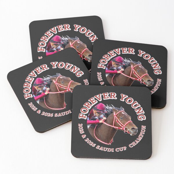 Item preview, Forever Young 2025 and 2026 Saudi Cup Champion horse racing design designed and sold by Ginny Luttrell.