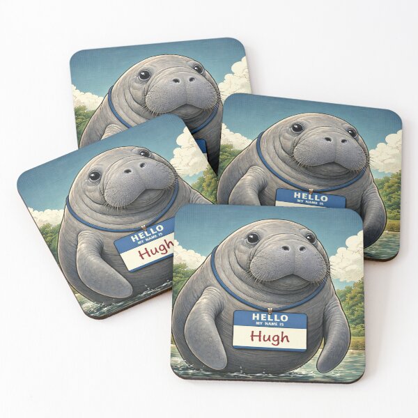 Item preview, hugh manatee designed and sold by fluffymackeral.